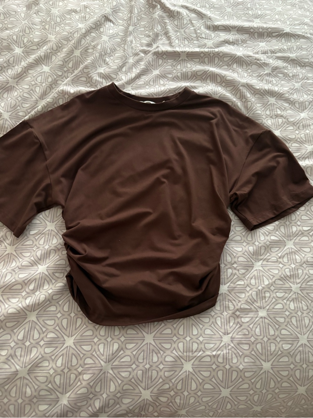Bronze Snake Solid Brown Shirt